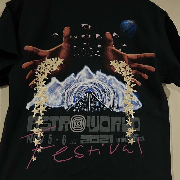 Travis Scott Astroworld See You In Utopia Concert Tee Shirt - Picture 4 of 5